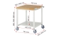 Preview: Fahrbare Werkbank 8000, B750xT700xH880mm, Ablageboden Metall