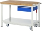 Preview: Werkbank mit Fahrgestell 8001, B1250xT700xH880mm, 1xSchublade-TA