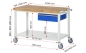 Preview: Fahrbare Werkbank 8001, B1250xT700xH880mm, Ablageboden-MT, 1xSchublade-TA