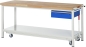 Preview: Werkbank mit Fahrgestell 8001, B2000xT700xH880mm, 1xSchublade-TA