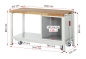 Preview: Werkbank mit Fahrgestell 8157, B1500xT700xH880mm, 3xSchublade-TA