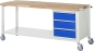 Preview: Fahrbare Werkbank 8157, B2000xT700xH880mm, 3xSchublade-TA