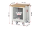 Preview: Werkbank mit Fahrgestell 8162, B750xT700xH880mm, 4xSchublade-TA