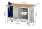 Preview: Werkbank mit Fahrgestell 8183-6, B1250xT700xH880mm, 3xSchublade-TA, 1xSSK
