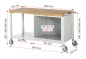 Preview: Fahrbare Werkbank 8257, B1500xT700xH880mm, 3xSchublade-TA