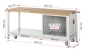 Preview: Werkbank mit Fahrgestell 8257, B2000xT700xH880mm, 3xSchublade-TA