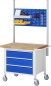 Preview: Fahrbare Werkbank 8262, B1000xT700xH880mm, 4xSchublade-TA