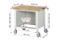 Preview: Fahrbare Werkbank 8262, B1000xT700xH880mm, 4xSchublade-TA