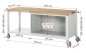 Preview: Fahrbare Werkbank 8357, B2000xT700xH880mm, 3xSchublade-TA
