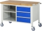 Preview: Fahrbare Werkbank 8462, B1250xT700xH880mm, 3xSchublade-TA
