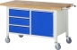 Preview: Fahrbare Werkbank 8468, B1500xT700xH880mm, 3xSchublade-TA, 1xTür
