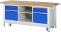 Preview: Werkbank mit Fahrgestell 8561, B2000xT700xH880mm, 2xSchublade-TA, 1xTür