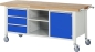 Preview: Fahrbare Werkbank 8563, B2000xT700xH880mm, 3xSchublade-TA, 1xTür