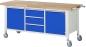 Preview: Fahrbare Werkbank 8569, B2000xT700xH880mm, 3xSchublade-TA, 2xTüren