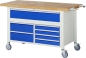 Preview: Fahrbare Werkbank 8921, B1500xT700xH920mm, 7xSchublade-TA