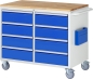 Preview: Montagewagen LL5.1.1, B1145xT650xH975mm, 8xSchublade-TA, B-Top-25mm
