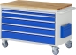 Preview: Montagewagen XXL3.11, B1145xT650xH795mm, 5xSchublade-TA, B-Top-25mm