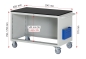 Preview: Montagewagen XXL3.16, B1145xT650xH795mm, 3xSchublade-TA, B-Top-25mm