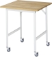 Preview: Fahrbarer Arbeitstisch Jerry (4 LR), B750xT800xH900mm, B-Platte-25mm