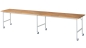 Preview: Fahrbarer Arbeitstisch Jerry (6 LR), B4000xT800xH900mm, B-Platte-25mm