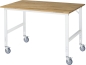Preview: Fahrbarer Arbeitstisch (HV) Tom (4 LR), B1500xT1000xH910-1230mm, B-Platte-25mm