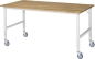 Preview: Fahrbarer Arbeitstisch (HV) Tom (4 LR), B2000xT1000xH910-1230mm, B-Platte-25mm