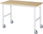 Preview: Fahrbarer Arbeitstisch (HV) Tom (4 LR), B1500xT800xH910-1230mm, B-Platte-25mm