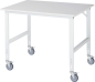 Preview: Fahrbarer Arbeitstisch (HV) Tom (4 LR), B1250xT1000xH910-1230mm, M-Platte-22mm