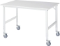 Preview: Fahrbarer Arbeitstisch (HV) Tom (4 LR), B1500xT1000xH910-1230mm, M-Platte-22mm