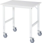 Preview: Fahrbarer Arbeitstisch (HV) Tom (4 LR), B1000xT800xH910-1230mm, M-Platte-22mm