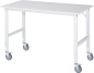 Preview: Fahrbarer Arbeitstisch (HV) Tom (4 LR), B1500xT800xH910-1230mm, M-Platte-22mm