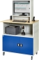 Preview: Computer-Tisch 1023 mit Monitorgehäuse T300mm, B1100xT790xH1890mm, mobil
