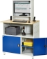 Preview: Computer-Tisch 1023 mit Monitorgehäuse T300mm, B1100xT790xH1840mm, stationär