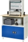 Preview: Computer-Tisch 1023 mit Monitorgehäuse T300mm, B1100xT790xH1840mm, stationär