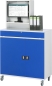 Preview: Computer-Schrank 65 mit Monitorgehäuse T250mm, B1100xT520xH1895mm, mobil