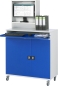 Preview: Computer-Schrank 65 mit Monitorgehäuse T250mm, B1100xT520xH1895mm, mobil