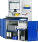 Preview: Computer-Schrank 67T mit Monitorgehäuse T250mm, B1100xT520xH1770mm, stationär