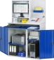 Preview: Computer-Schrank 67T mit Monitorgehäuse T250mm, B1100xT520xH1770mm, stationär