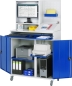 Preview: Computer-Schrank 67T mit Monitorgehäuse T250mm, B1100xT520xH1895mm, mobil
