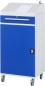 Preview: Beistellschrank Stehpult 02, B650xT520xH1235/1345mm, mobil