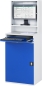 Preview: Computer-Schrank 65 mit Monitorgehäuse T250mm, B650xT520xH1770mm, stationär
