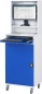 Preview: Computer-Schrank 65 mit Monitorgehäuse T250mm, B65 xT520xH1895mm, mobil
