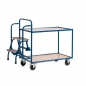 Preview: Tischwagen, 2 Etagen, 2 Stufen, Ladefläche LxB 990x590mm, 250 kg Tragkraft
