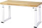 Preview: Werkbank elektrisch höhenverstellbar, B1500xT700xH740-1140mm, B-Platte-40 mm