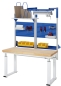 Preview: Werkbank elektrisch höhenverstellbar, B1500xT700xH740-1140mm, B-Platte-40 mm