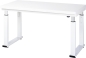 Preview: Werkbank elektrisch höhenverstellbar, B1500xT700xH740-1140mm, HPL-Platte-40 mm