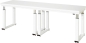 Preview: Werkbank elektrisch höhenverstellbar, B2500xT700xH740-1140mm, HPL-Platte-40 mm