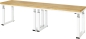 Preview: Werkbank elektrisch höhenverstellbar, B3000xT700xH740-1140mm, B-Platte-40 mm