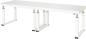 Preview: Werkbank elektrisch höhenverstellbar, B3000xT900xH740-1140mm, HPL-Platte-40 mm