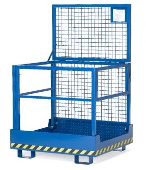 Preview: Arbeitsbühne für 2 Personen mit offenem Deckel